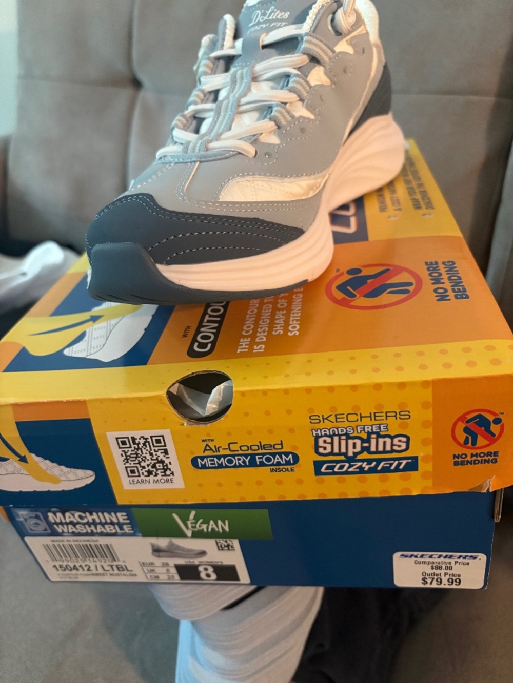 Skechers Slip On Sneakers Size 8
